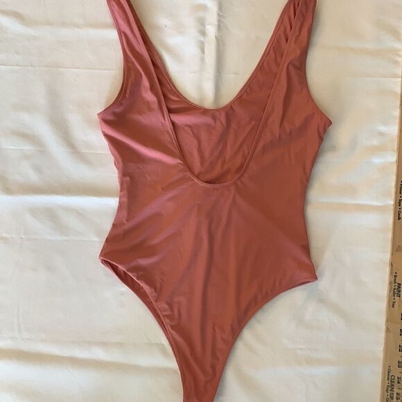 KITTENISH Large bodysuit swimsuit light pink with gold letters - Picture 2 of 7